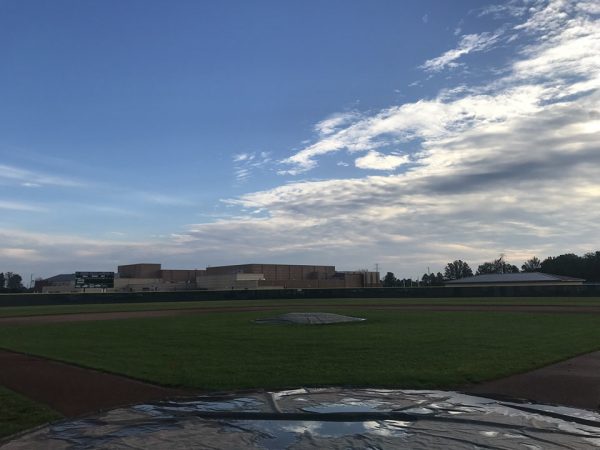 landscape view of baseball field after being remodeled