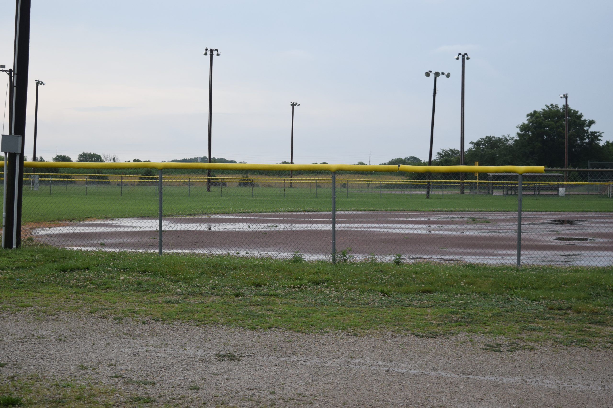 Wet Baseball Field