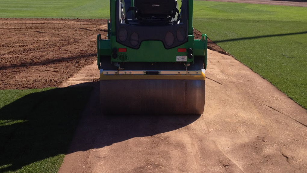 Rolling the infield