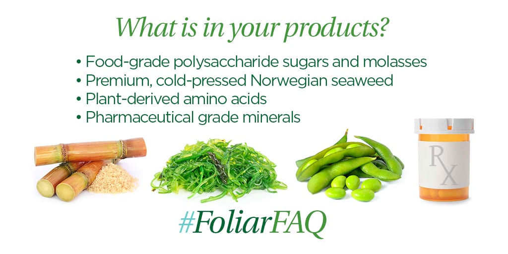 foliarpak faqs about what is in your products