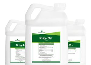 close up of foliar pak products for 2020 sports turf